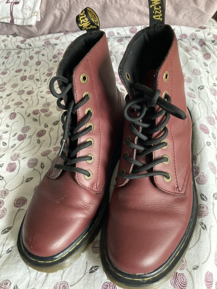 Burgundy docs size 8 women’s thumbnail