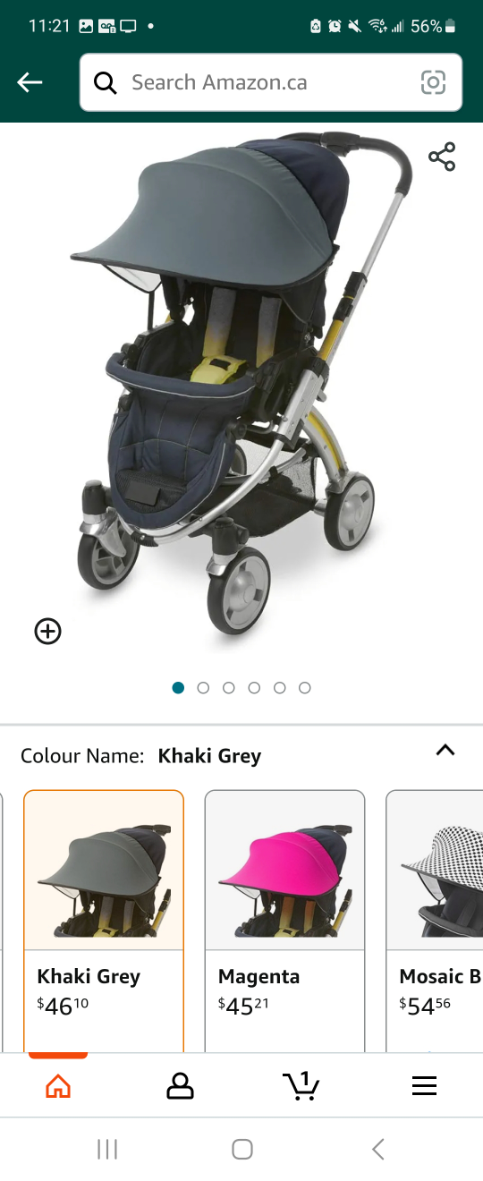 manito sun shade for stroller or car seat image indicator(2)