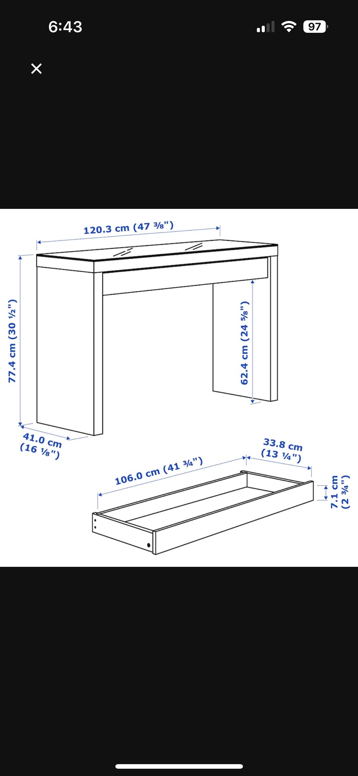 IKEA MALM Dressing table. IKEA table. 🎁 - photo 3