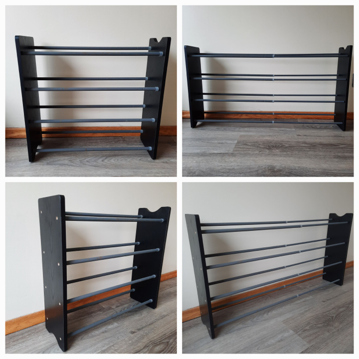 👞👟 Extendable Shoe Rack🥿👠 24 to 43 inches, 4 levels thumbnail