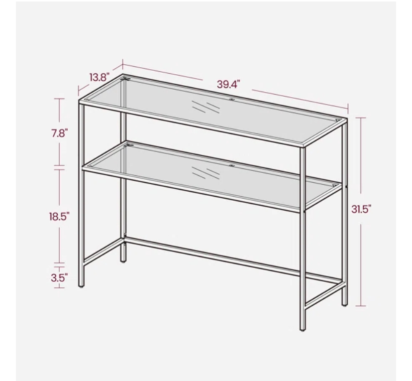 Doyton 39.4in console Table - photo 3