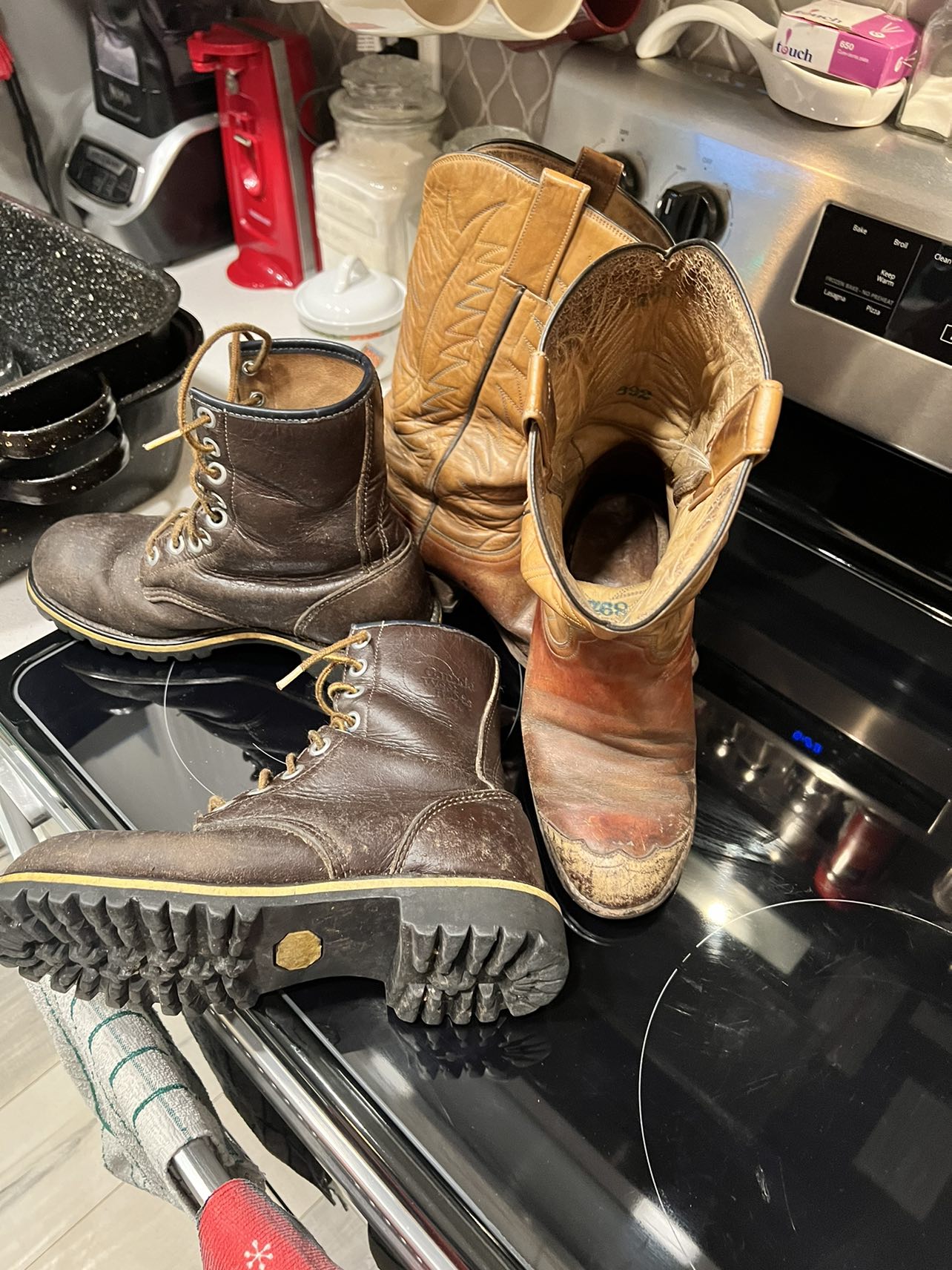 Boots - Size 8 W - Steel Toe & Cowboy - photo 5