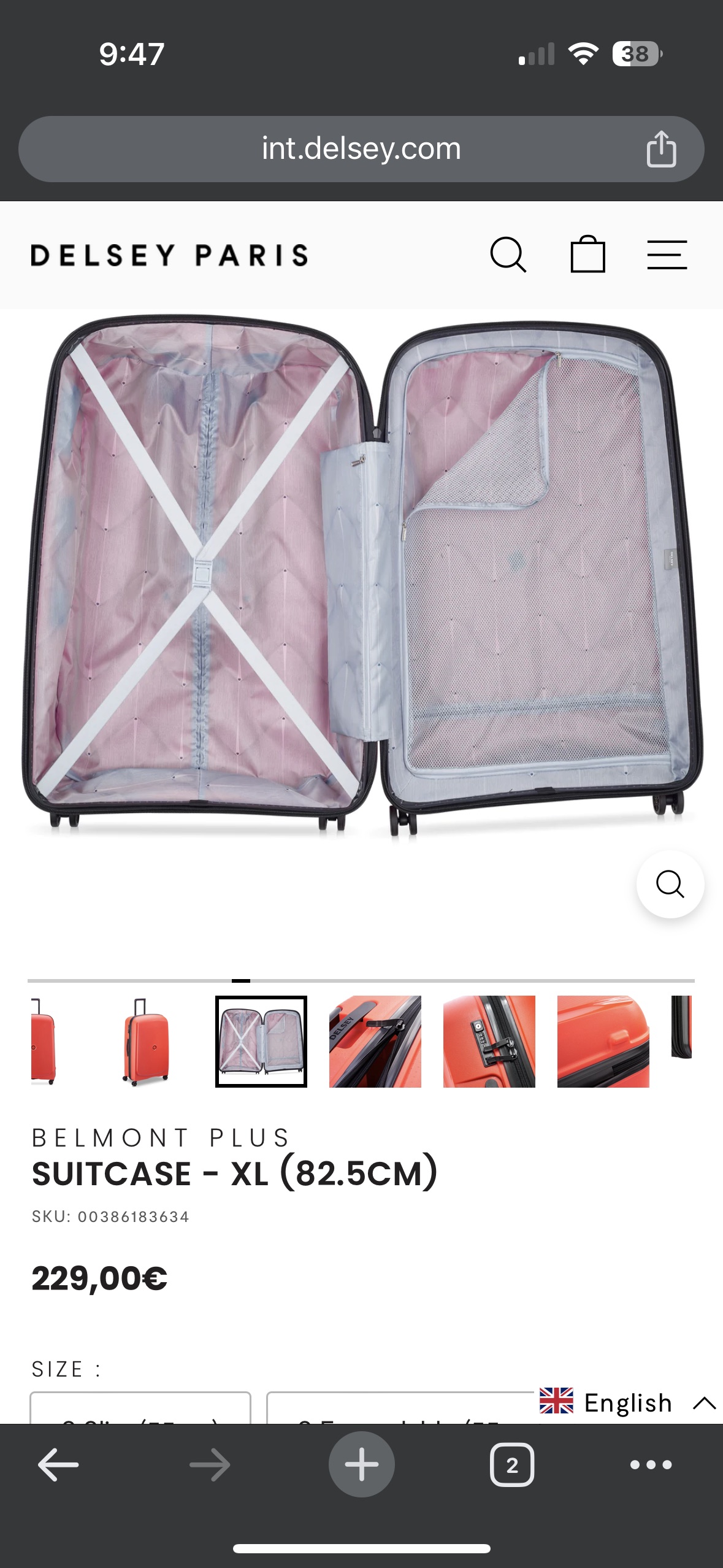 Delsey Paris Belmont Plus | 83 cm | Check-in Luggage - photo 2
