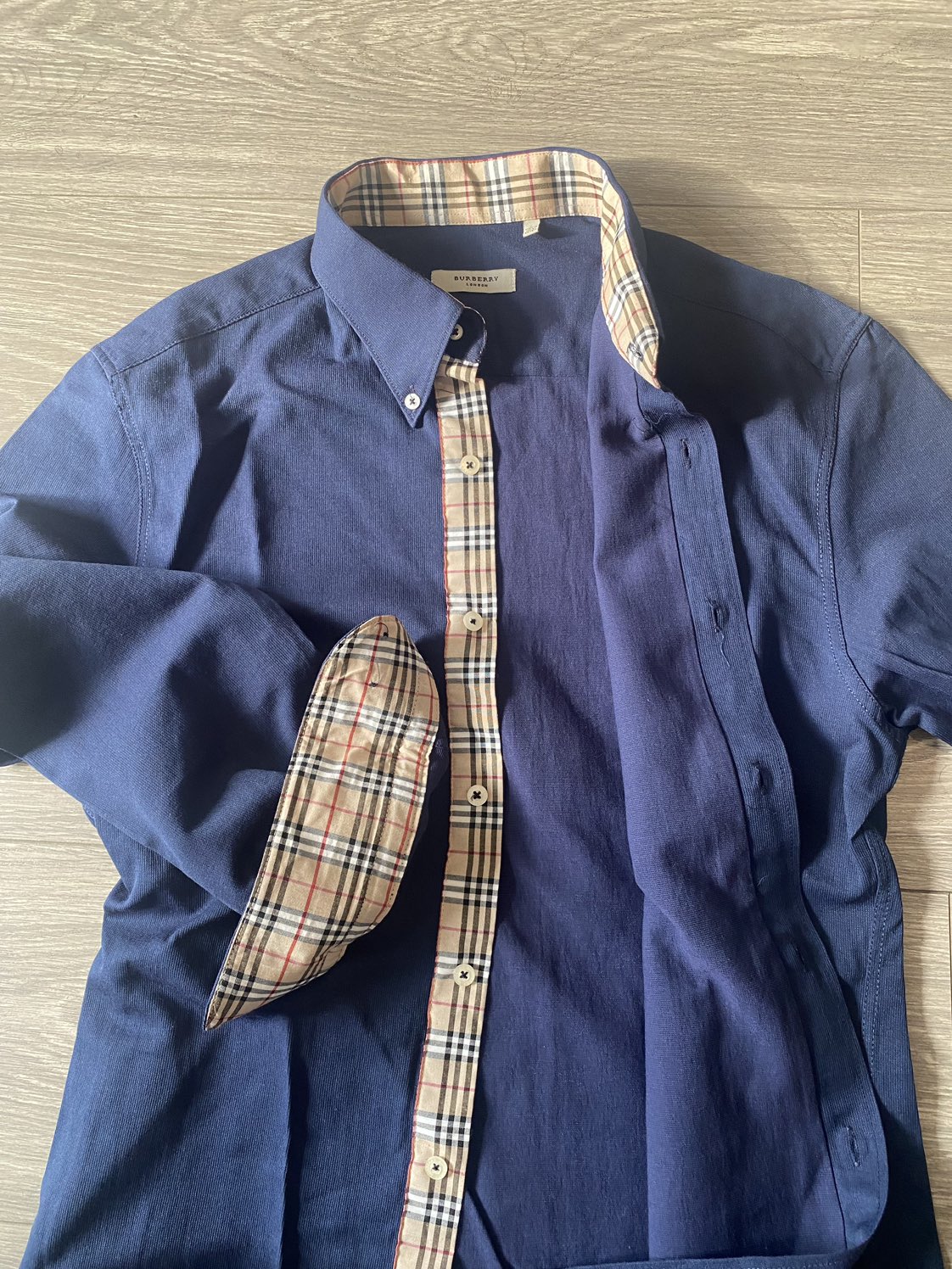 Burberry Navy Blue Shirt - photo 3