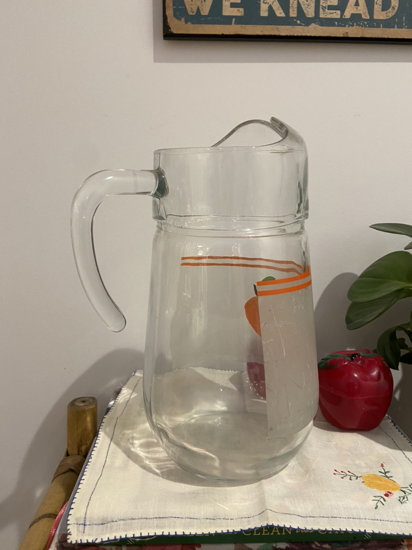 Vintage Glass Apple Pitcher image indicator(4)