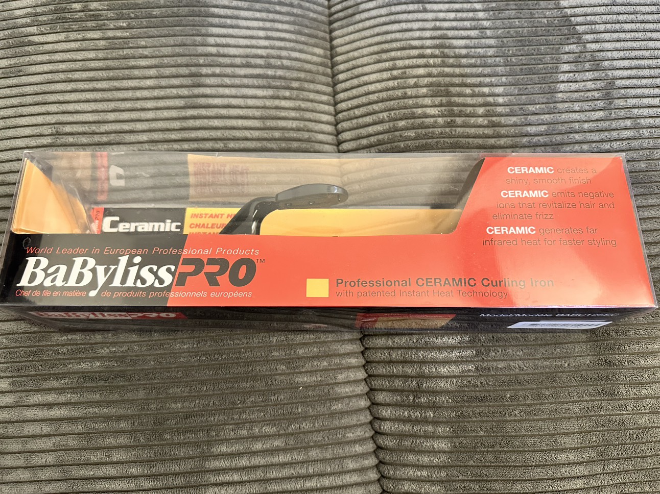 Babyliss Pro Ceramic Curling Iron BABC125SC