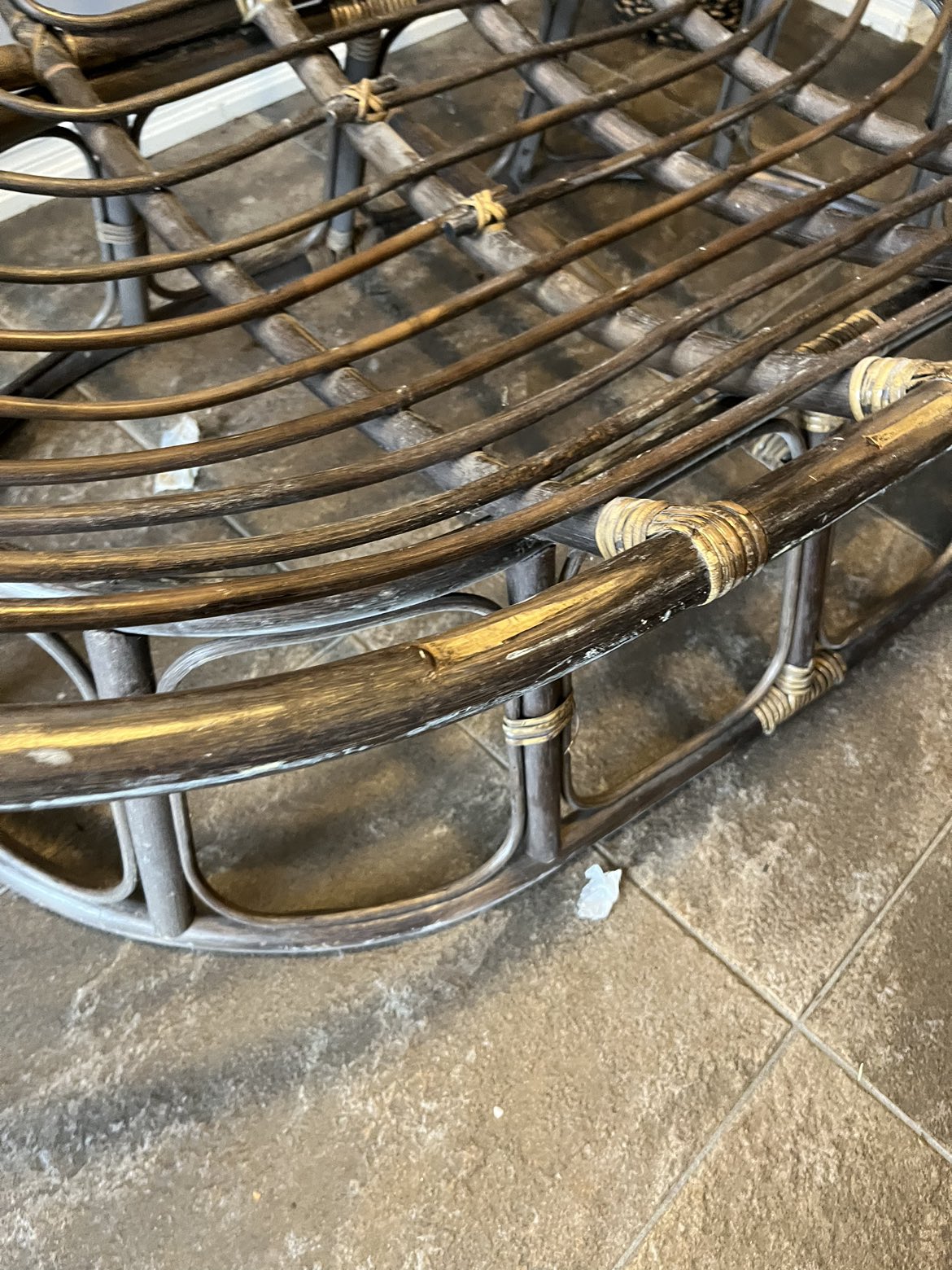 Double size rattan papasun lounger - photo 5