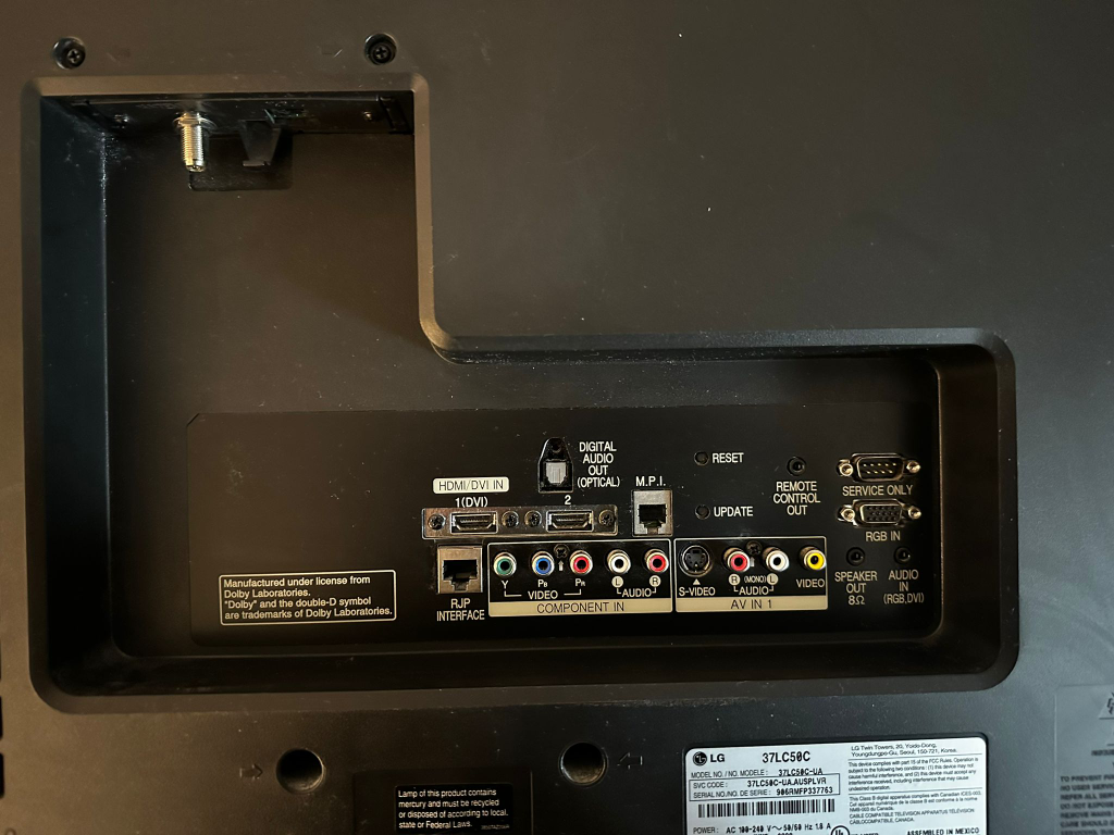LG 37" LCD TVs – $60 Each – Remote & Cables Included - photo 5