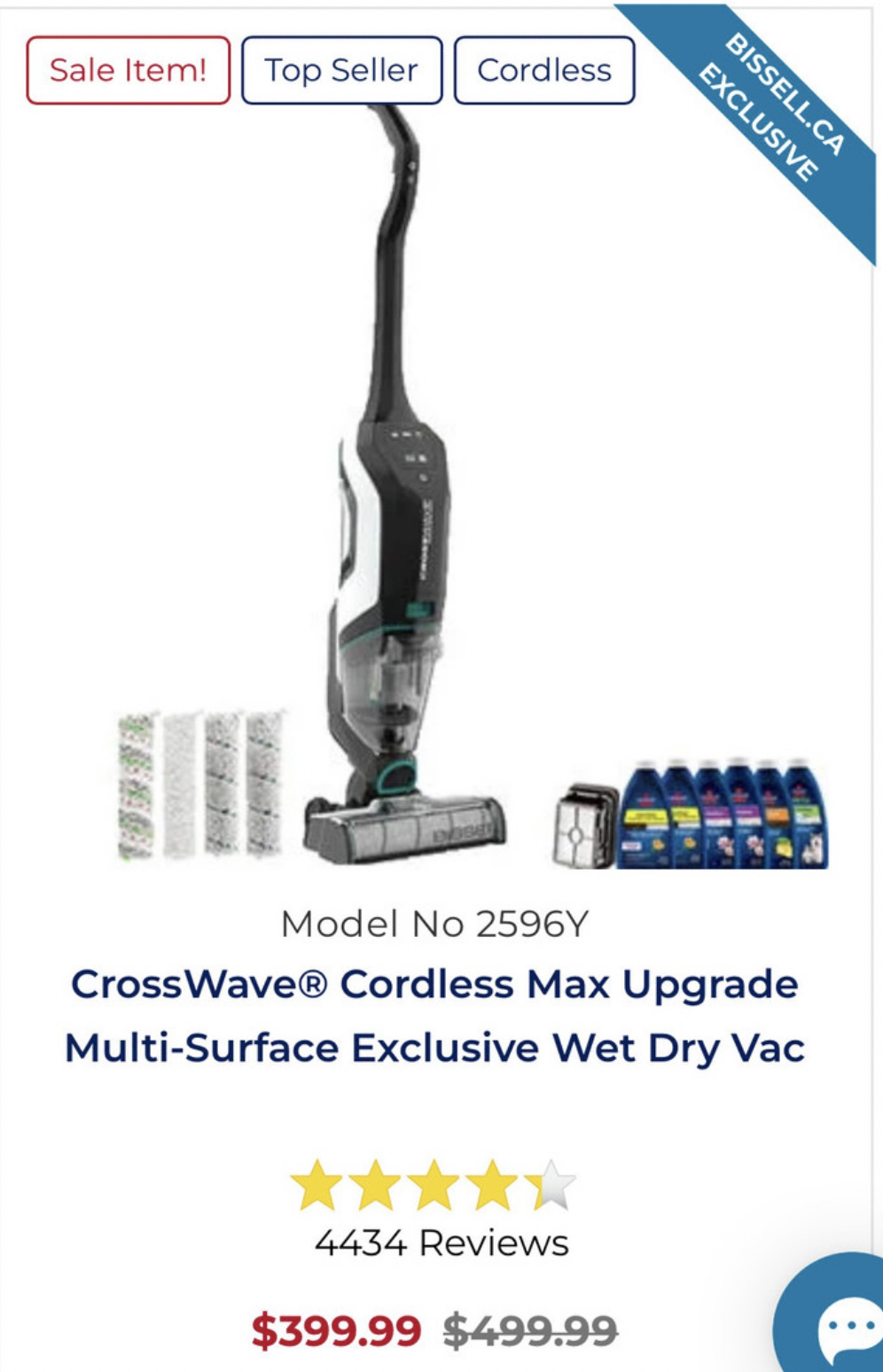 BISSELL® CrossWave Cordless™M Max image indicator(5)