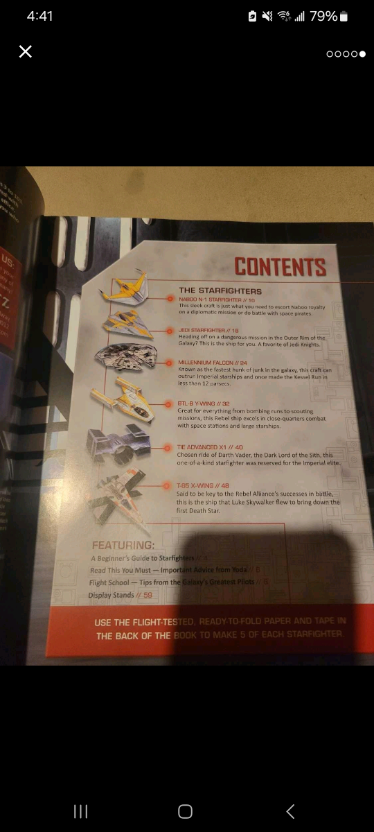 Star Wars-Folded Flyers(Make 30 Paper Starfighters) book image indicator(5)