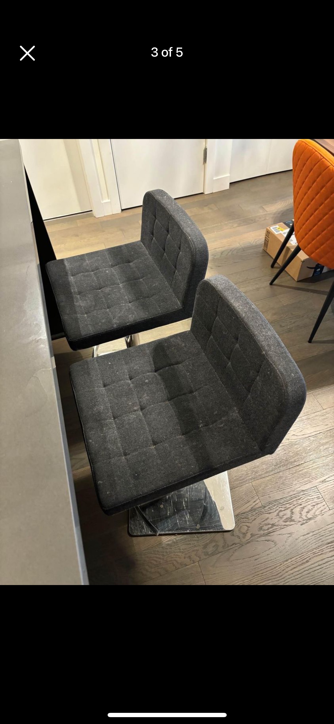 Grey Counter bar stools - photo 2