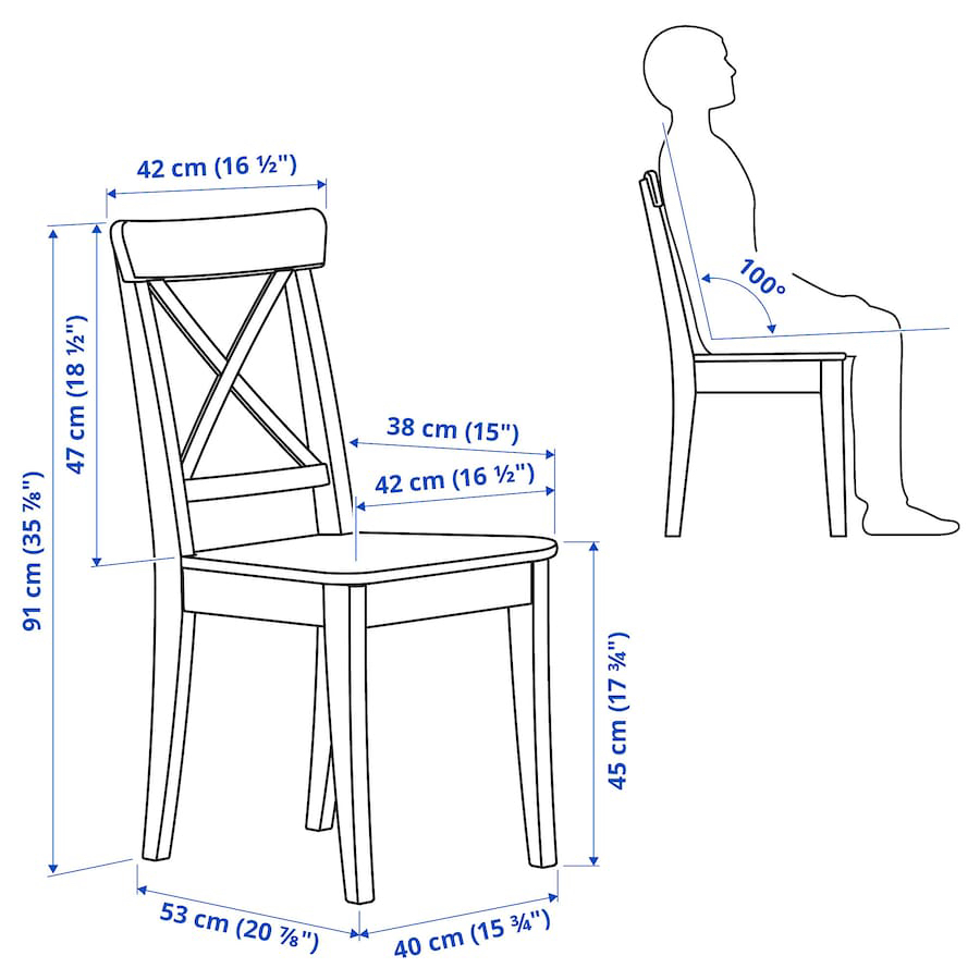 IKEA INGOLF white chair 🎁 - photo 2