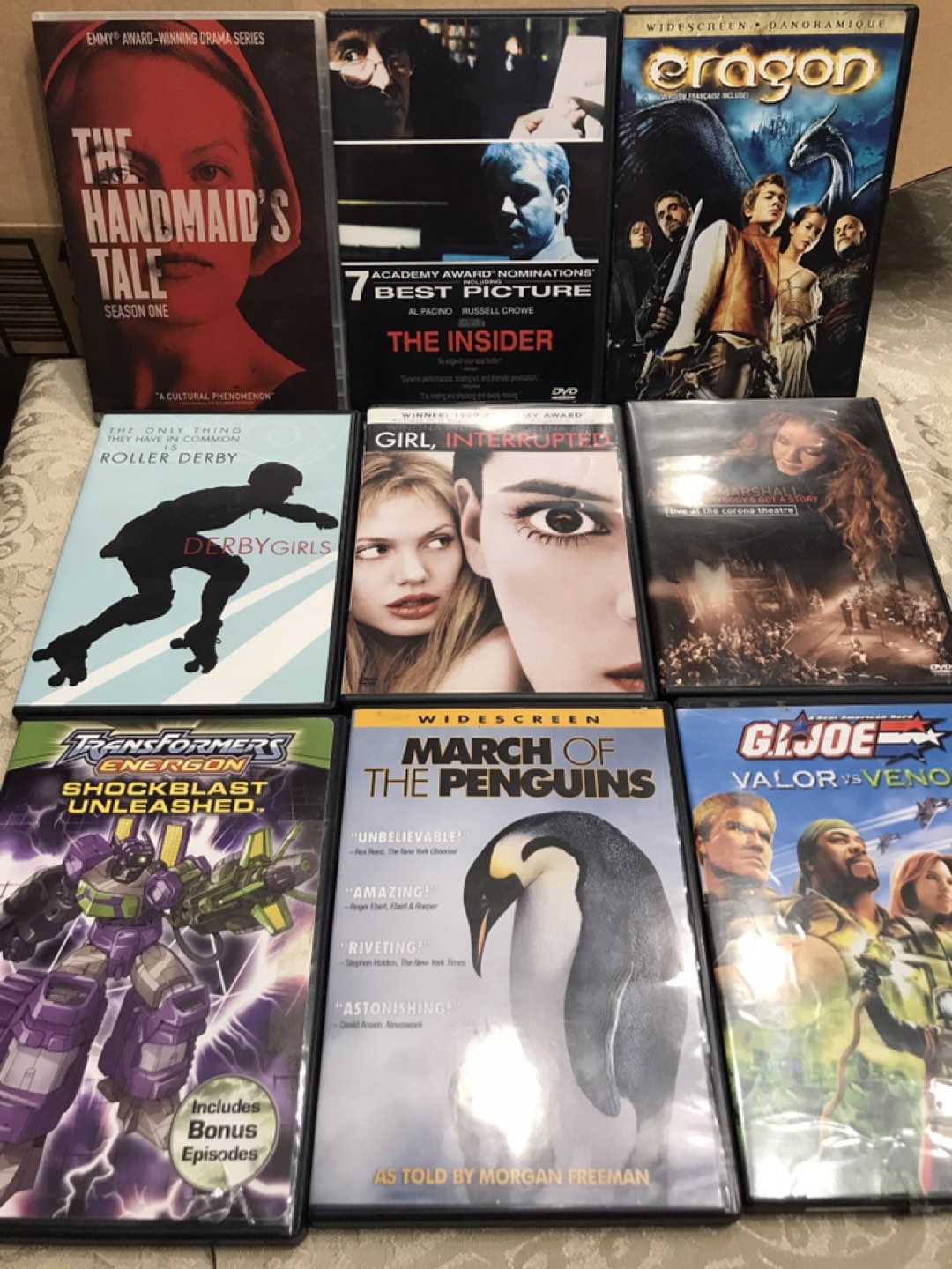 9 DVDs all for 5$