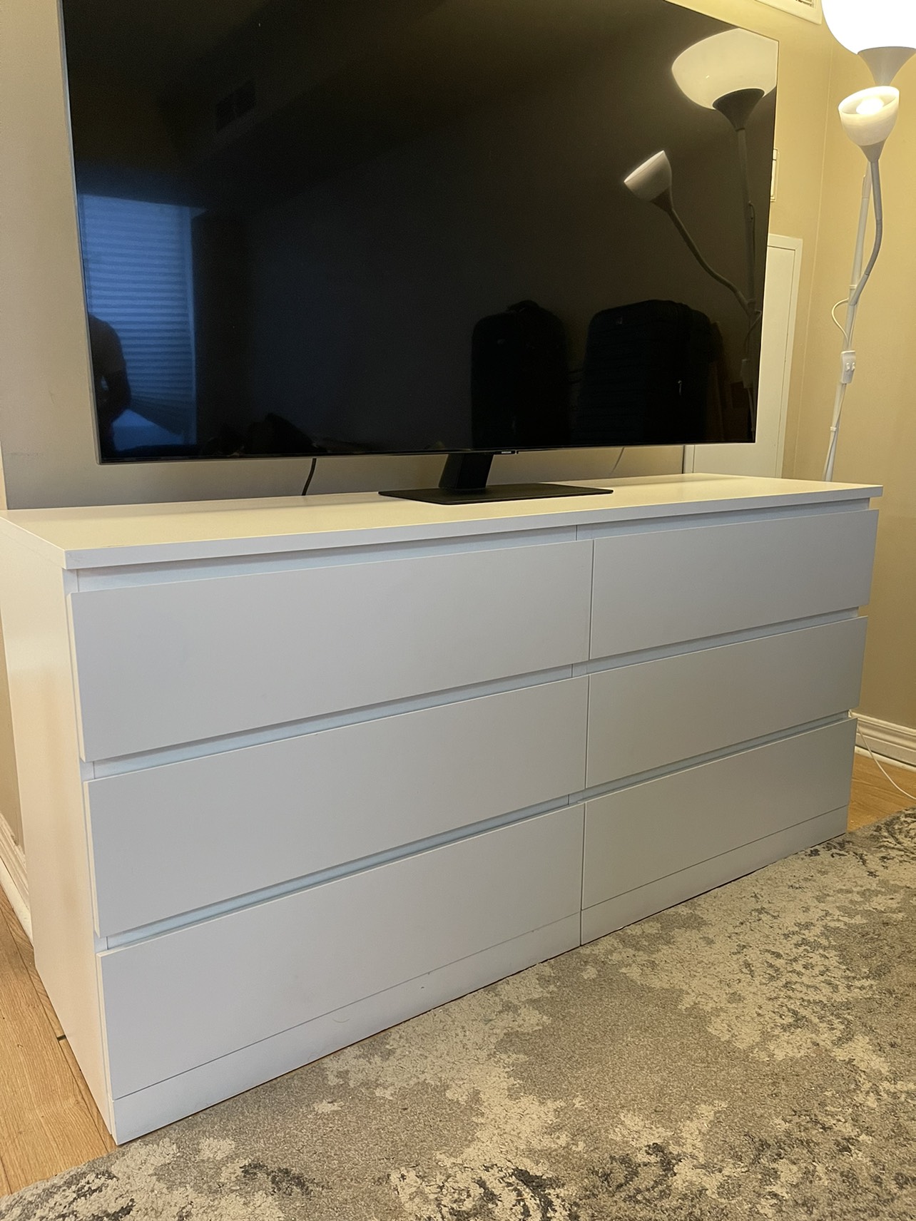 IKEA Malm white dresser thumbnail