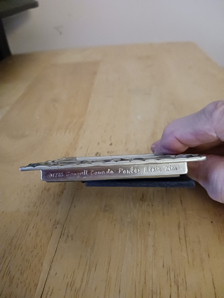 Charming tiny pewter picture frame #SellingSpree image indicator(3)