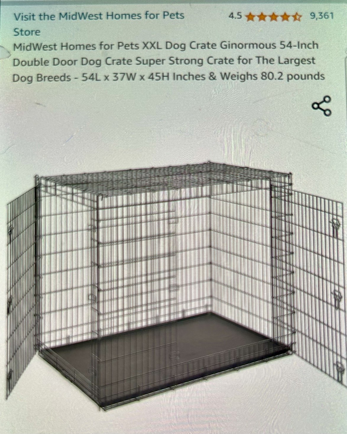 Dog Crate for large dogs image indicator(6)
