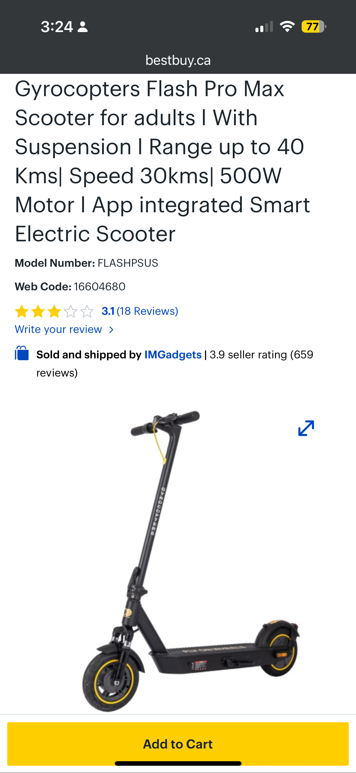 Gyrocopters Flash Pro Max electric scooter - photo 3