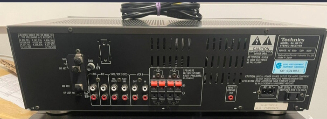 Technics SA-GX 170 receiver image indicator(2)