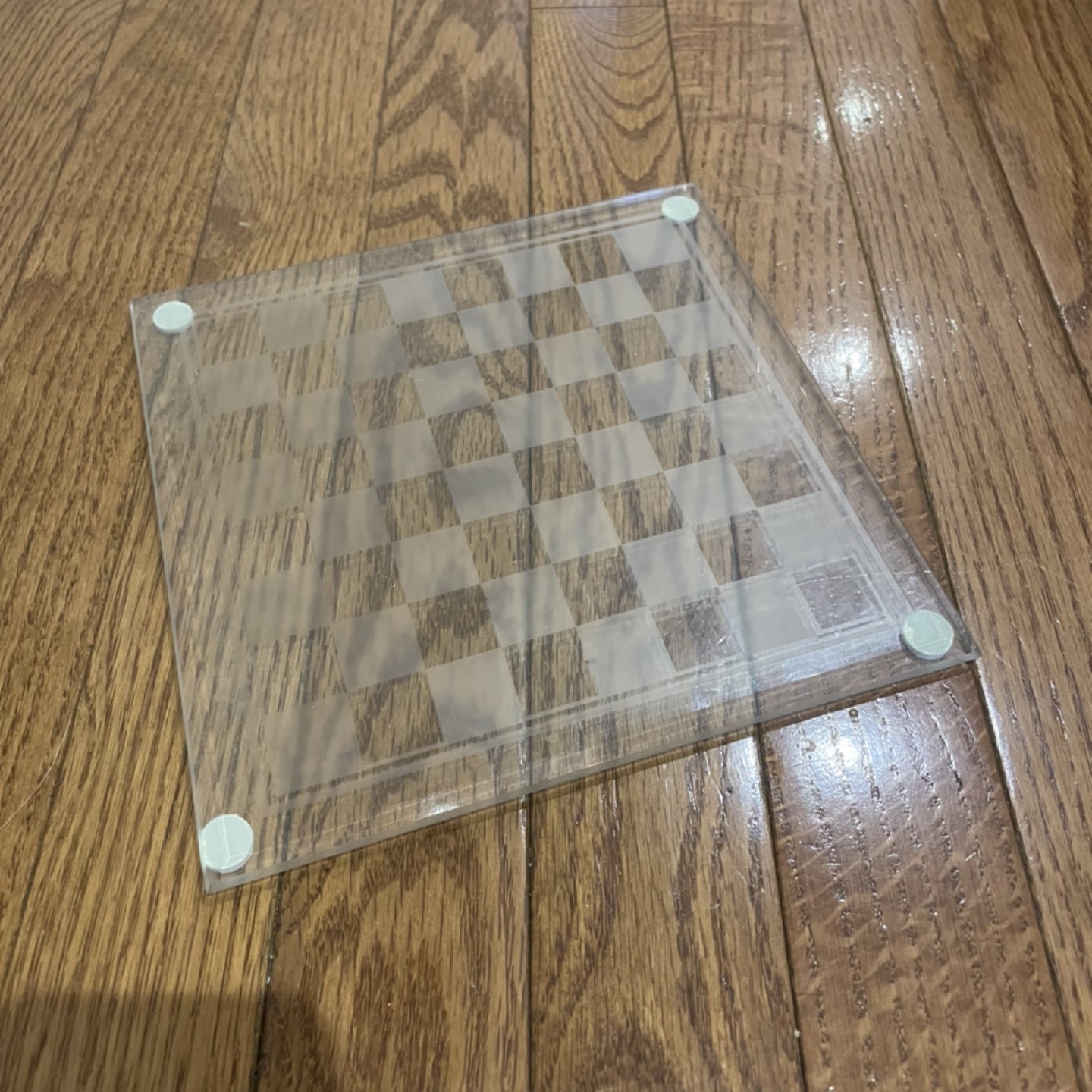 Mini Glass Chess Board #freecycle thumbnail