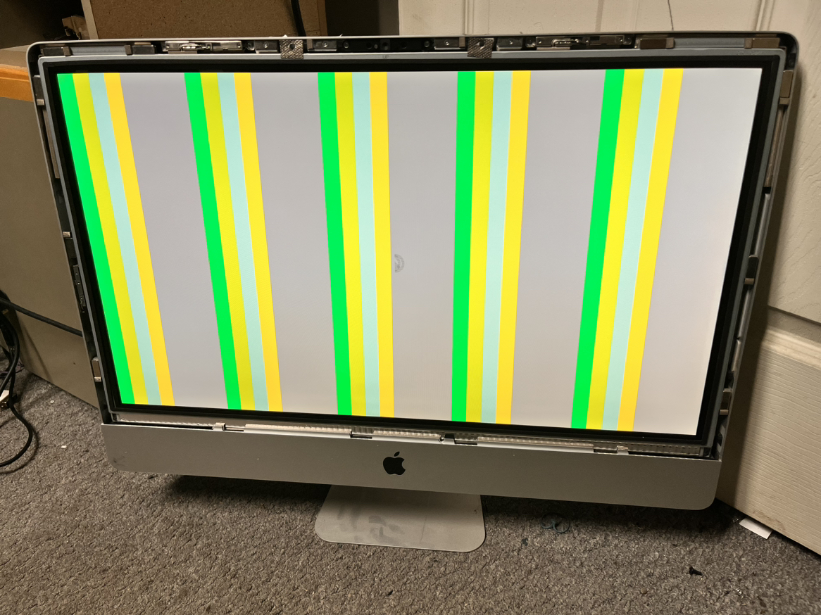 27” inch apple iMac core i7  Lines in screen No front Glass $59