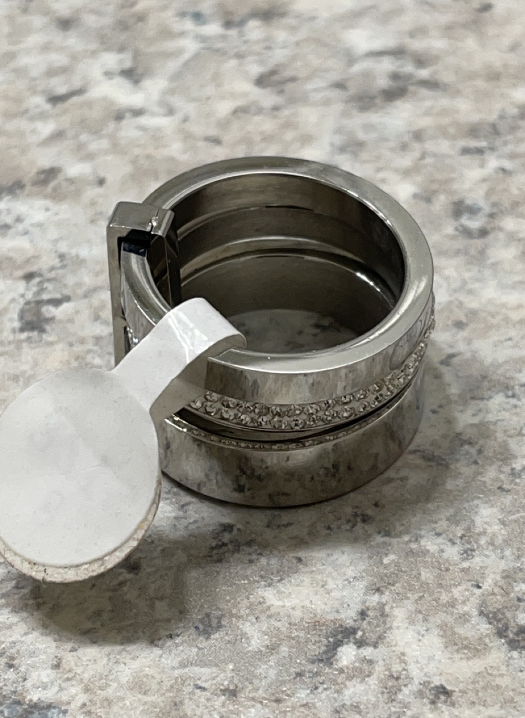 Mens or Women’s 3 layer stainless steel ring image indicator(2)