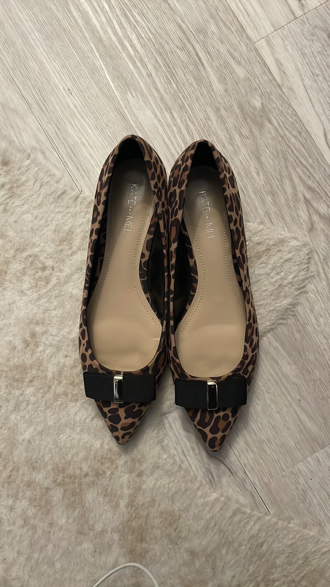 NWOT Size 8 Leopard Wedge Flats thumbnail