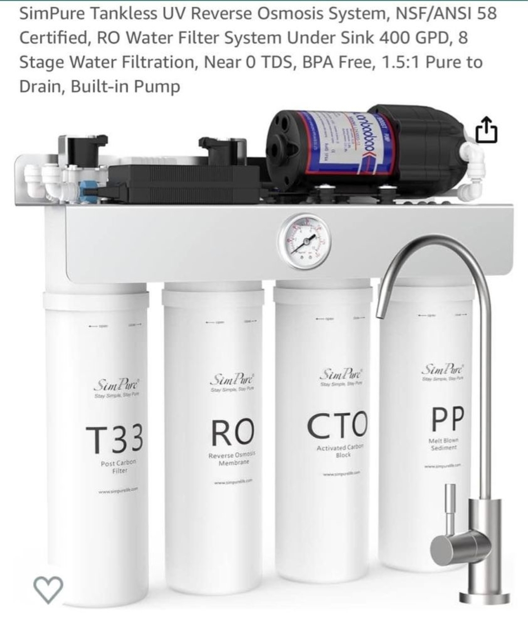 SimPure Tankless UV Reverse Osmosis System thumbnail