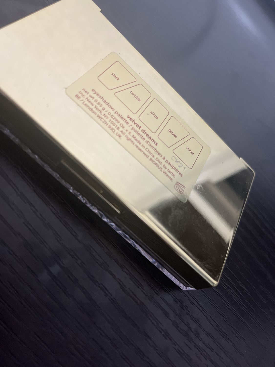 Tarts NEW Velvet Dreams Eyeshadow Palette. Makeup with mirror image indicator(3)