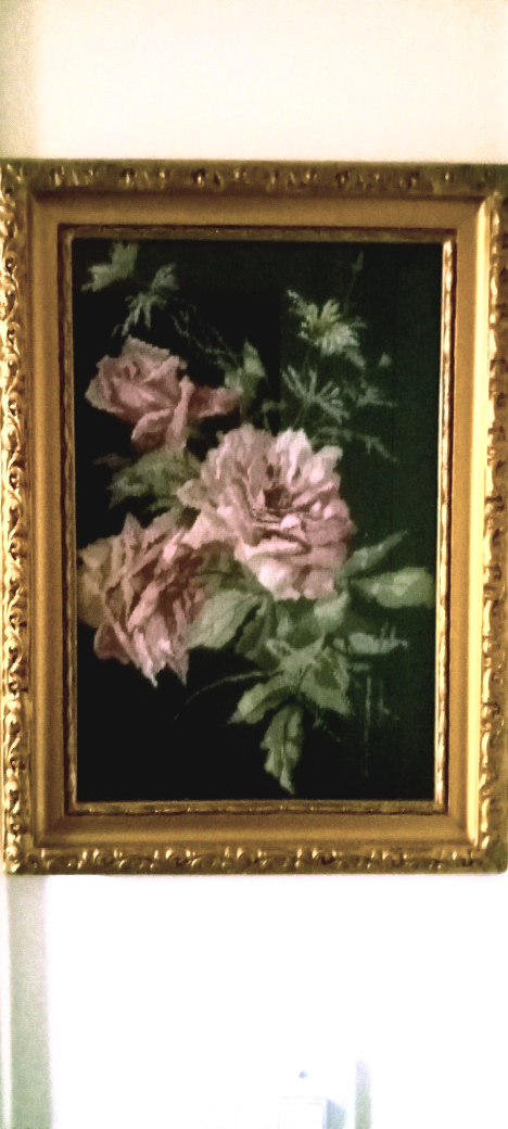 Beautiful vintage framed grandmother needlepoint.  only $20 firm image indicator(2)