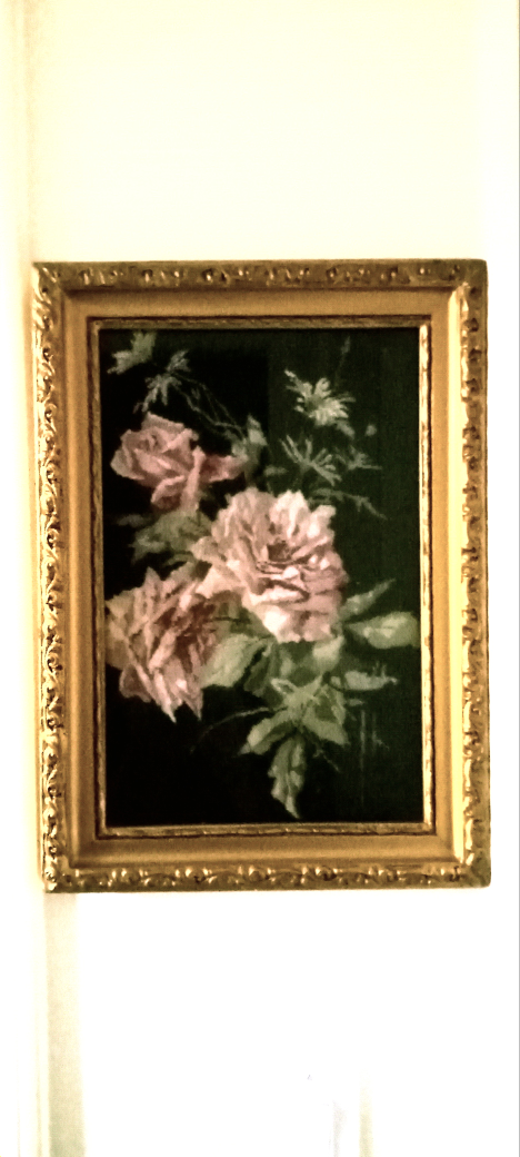 Beautiful vintage framed grandmother needlepoint.  only $20 firm image indicator(4)