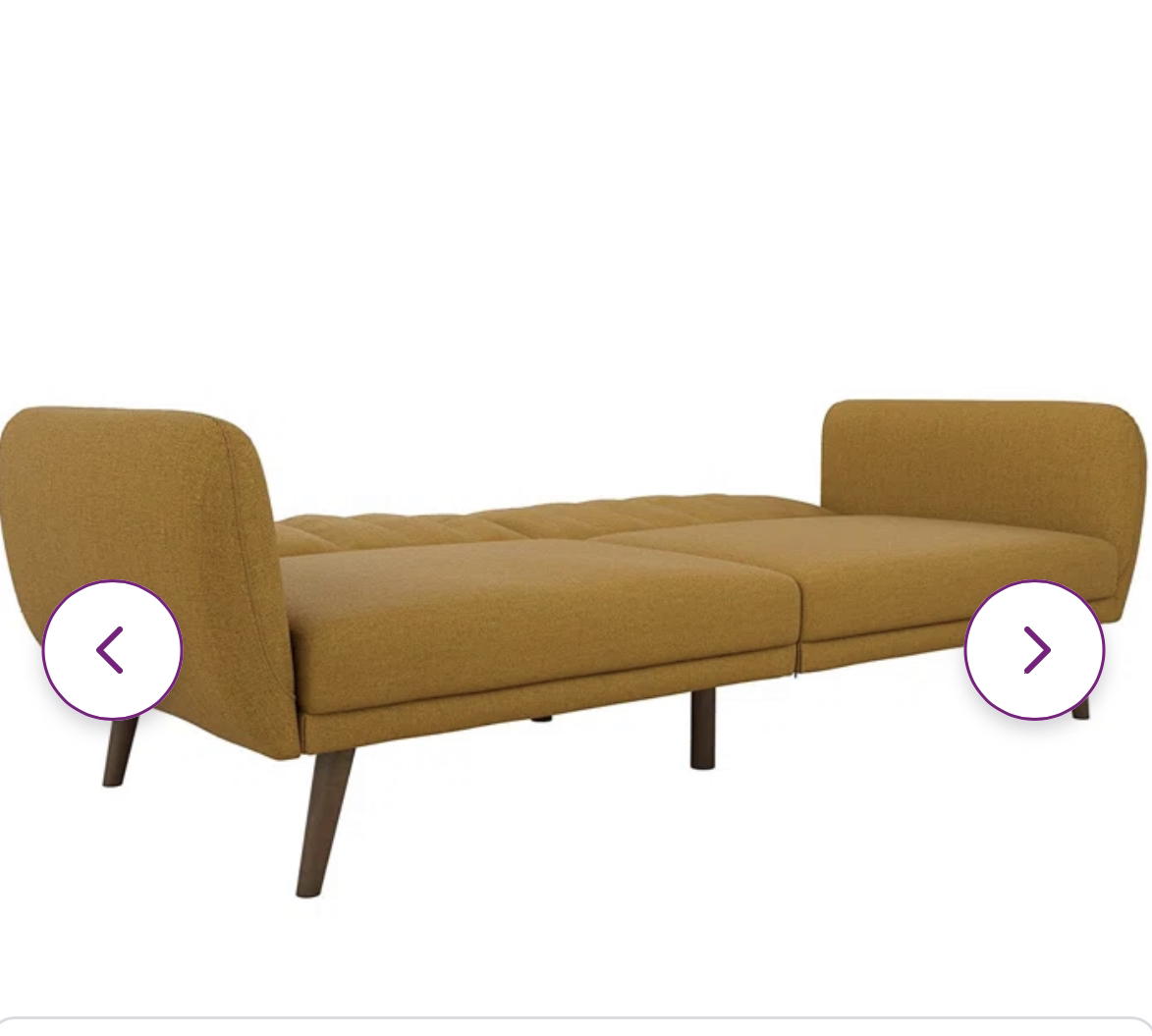 Mustard sofa bed - photo 2