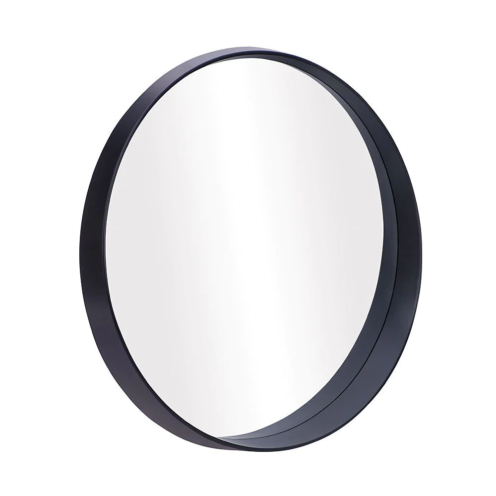 Round Mirror - 27in Black