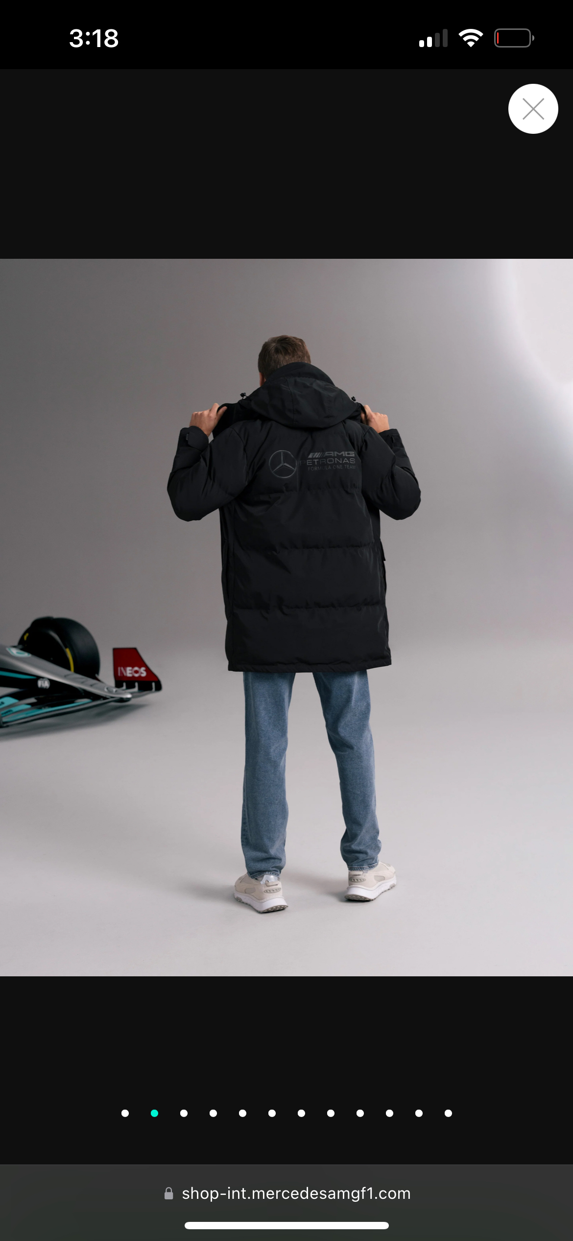 Mercedes AMG Petronas Ultimate Men’s Coat - large image indicator(10)