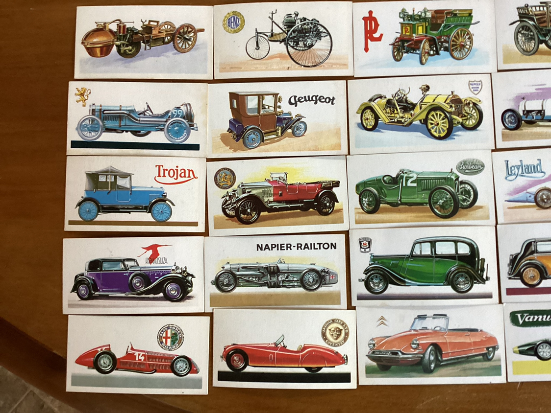 35. 1950’s BOND TEA HISTORY OF THE MOTOR CAR Trading Cards image indicator(4)