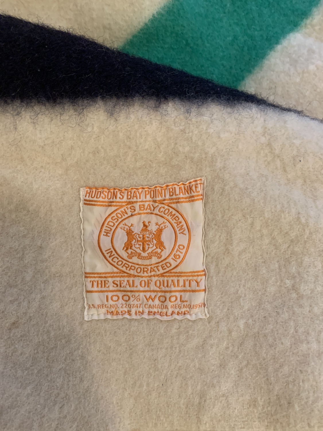 Authentic Hudson Bay 4 point blanket image indicator(3)