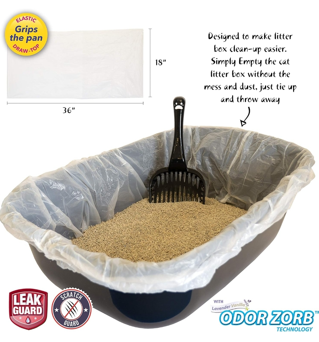 🎁Fresh Kitty Super Thick Super Jumbo Litter Bags🎁 image indicator(2)