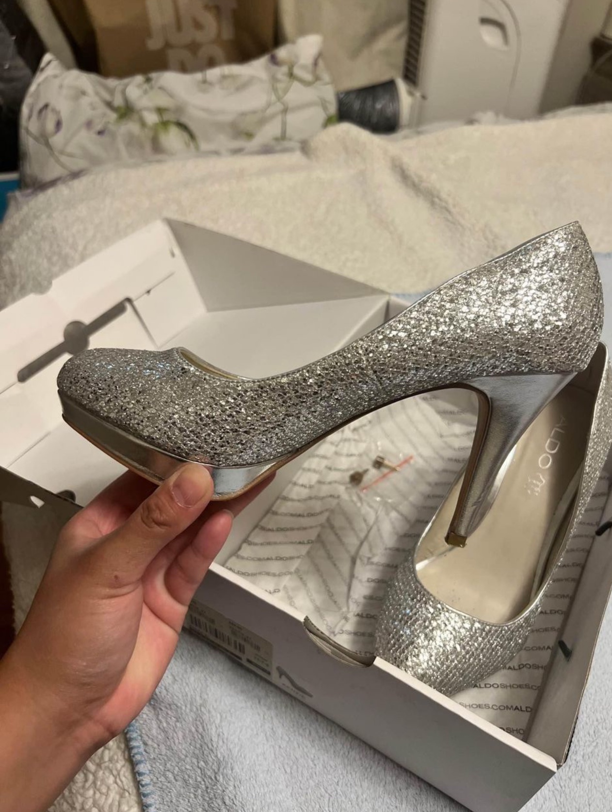 Aldo silver high heels - photo 3