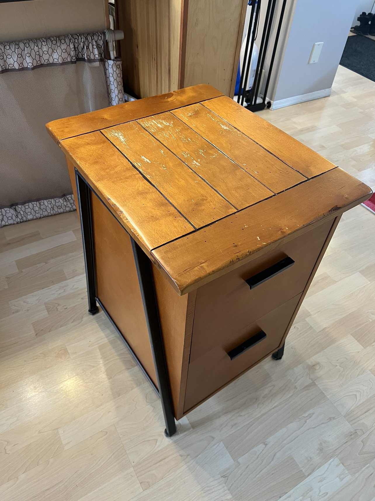 Vintage Pottery Barn File Cabinet - 2 Drawers #SellingSpree image indicator(3)