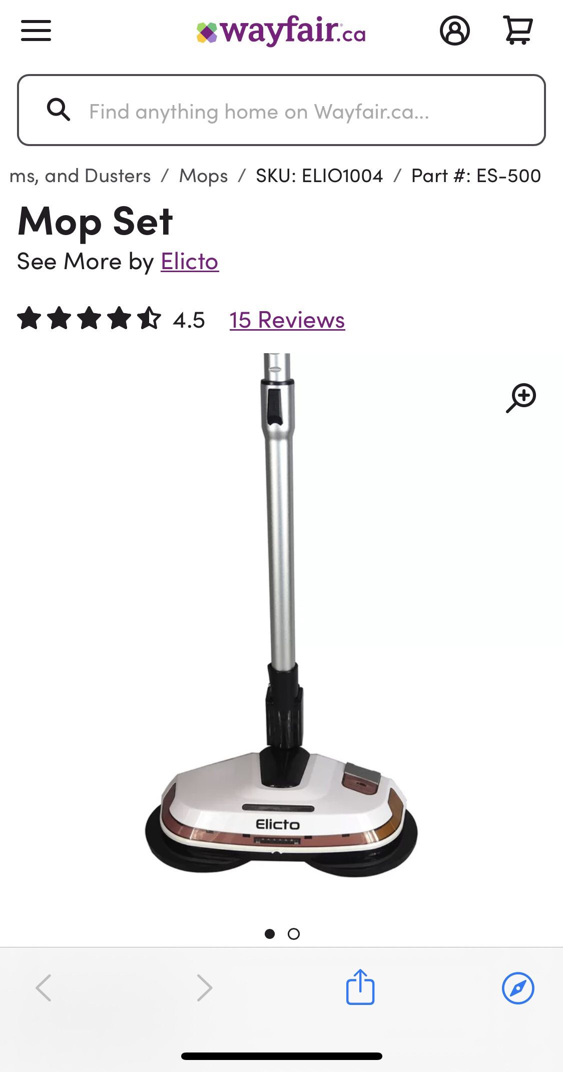Electric spin mop - photo 2