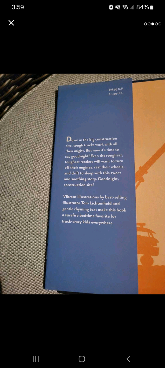 Goodnight, Goodnight, Construction Site Hardcover Like-New Book image indicator(3)