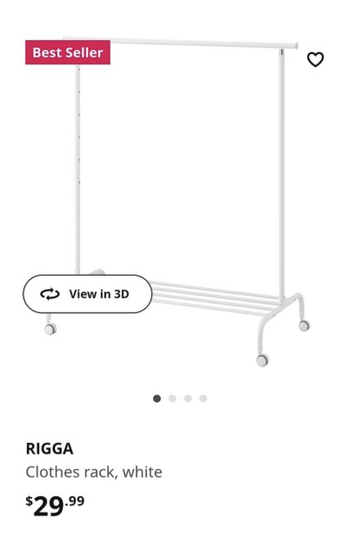 Ikea clothes rack