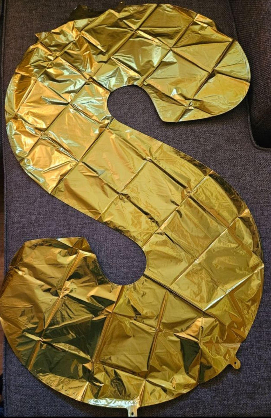 Brand New 40" Number 8 Gold Foil Balloon #freecycle thumbnail