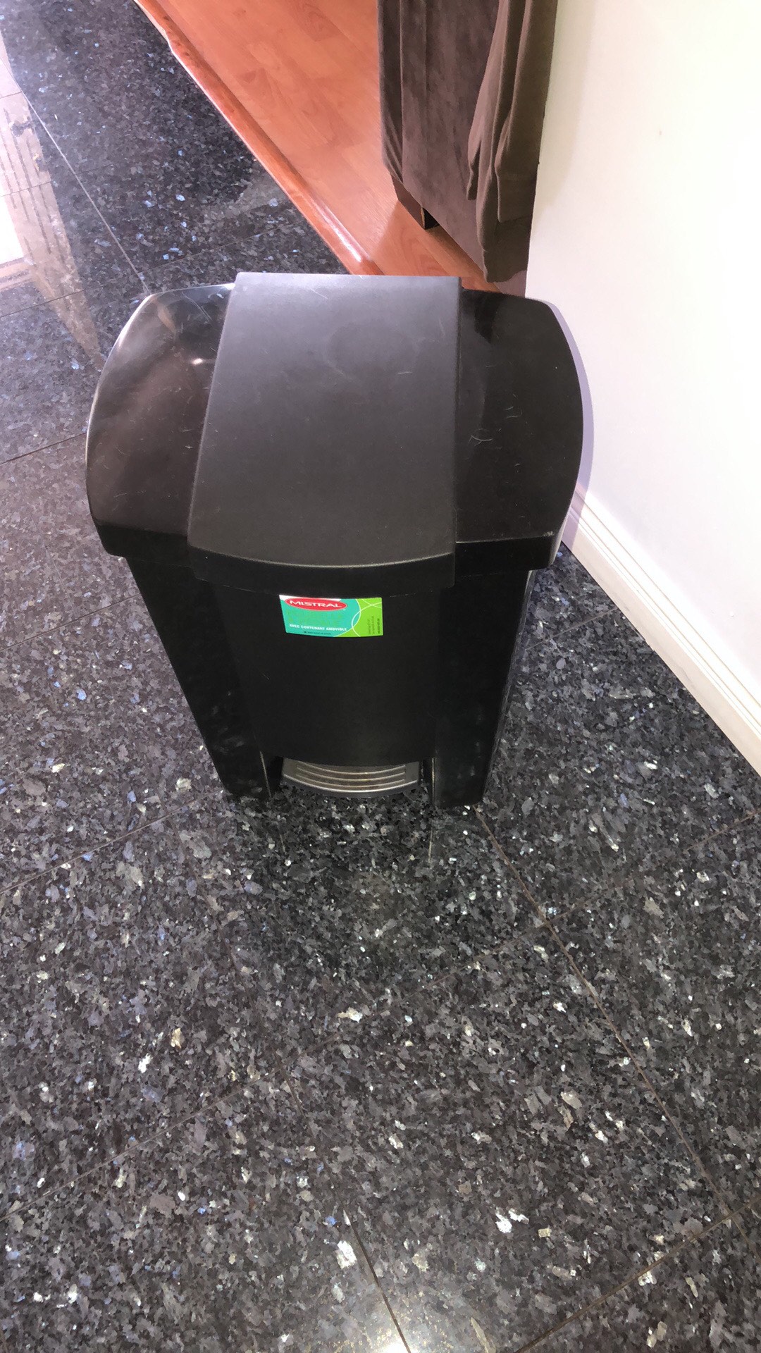 Mistral Black Garbage Bin