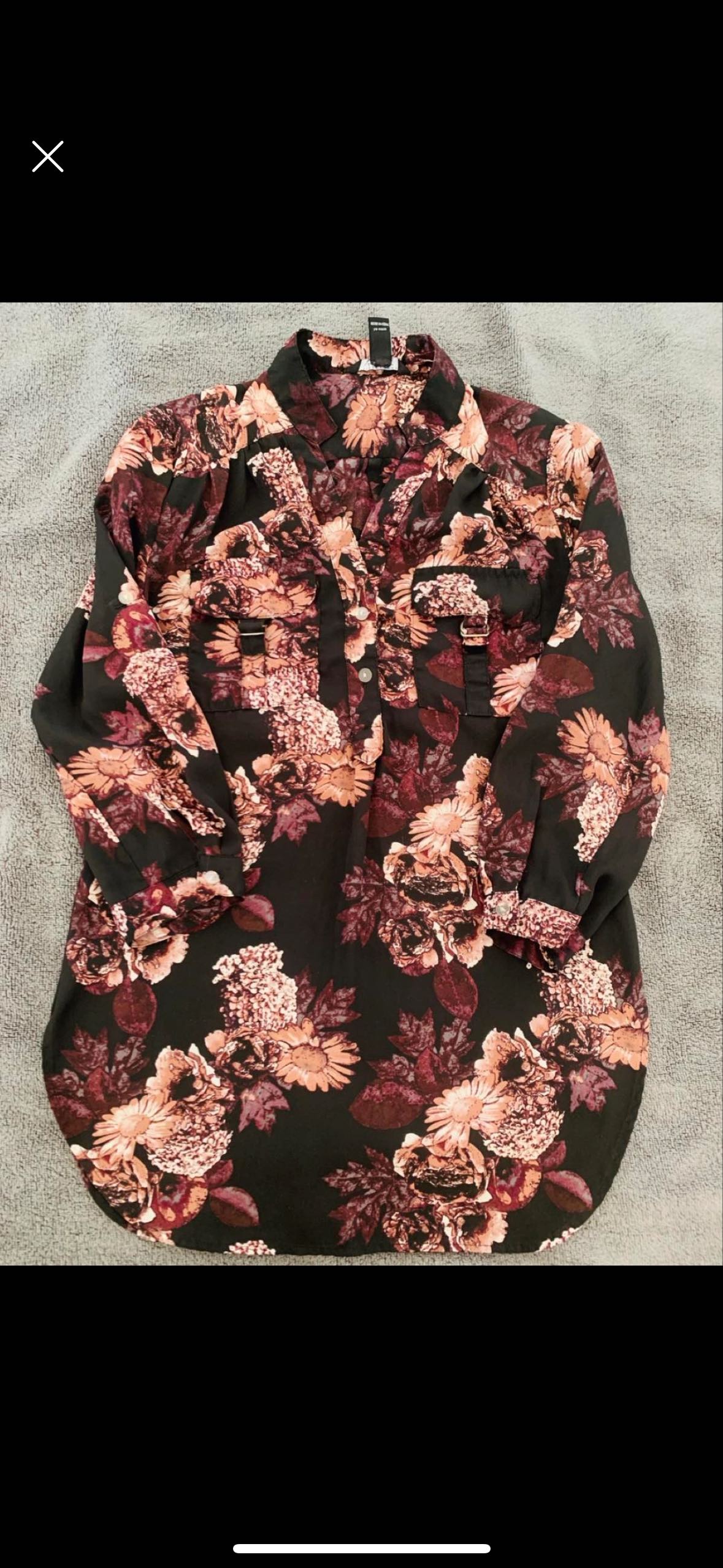 #freecycle Floral top
