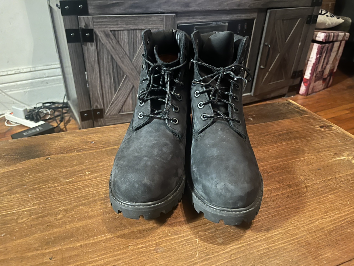 Timberland Men’s Black Nubeck Waterproof Boots Size 10M - photo 3
