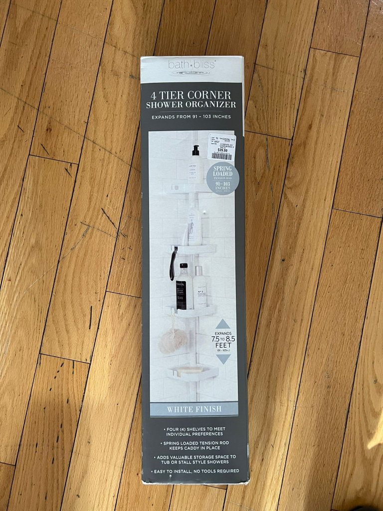 4 tier corner shower organizer - corner caddy