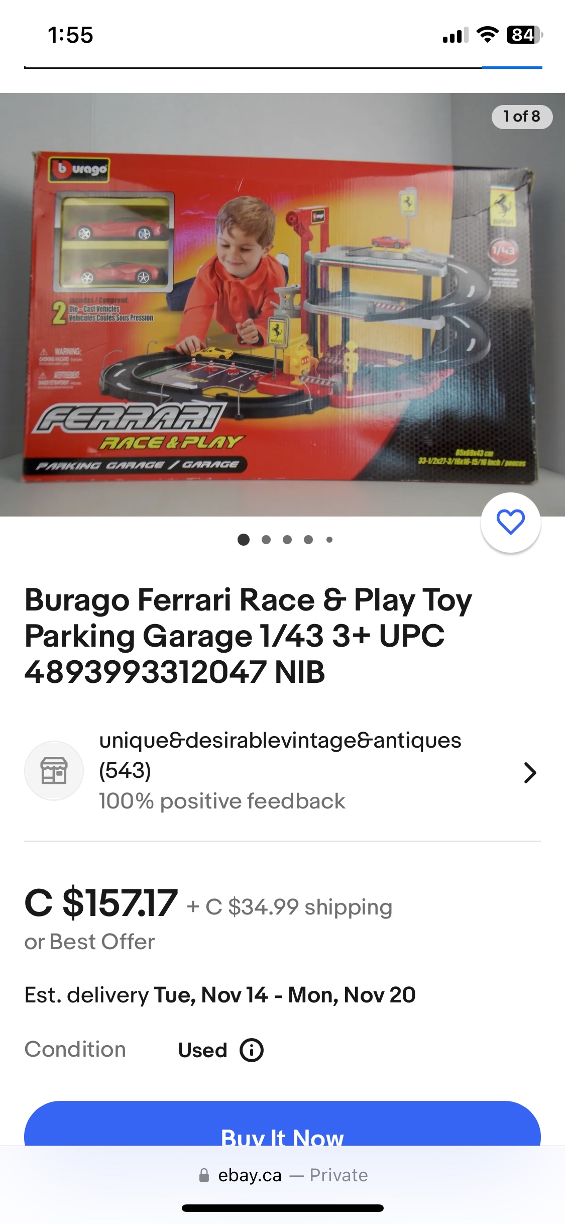 Burago Ferrari Race and Play Garage image indicator(3)