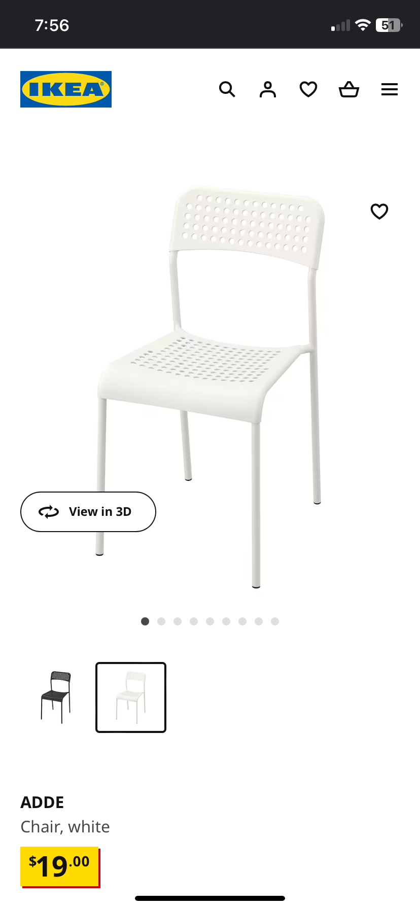 Ikea 2 seater dinning table + chair - photo 4