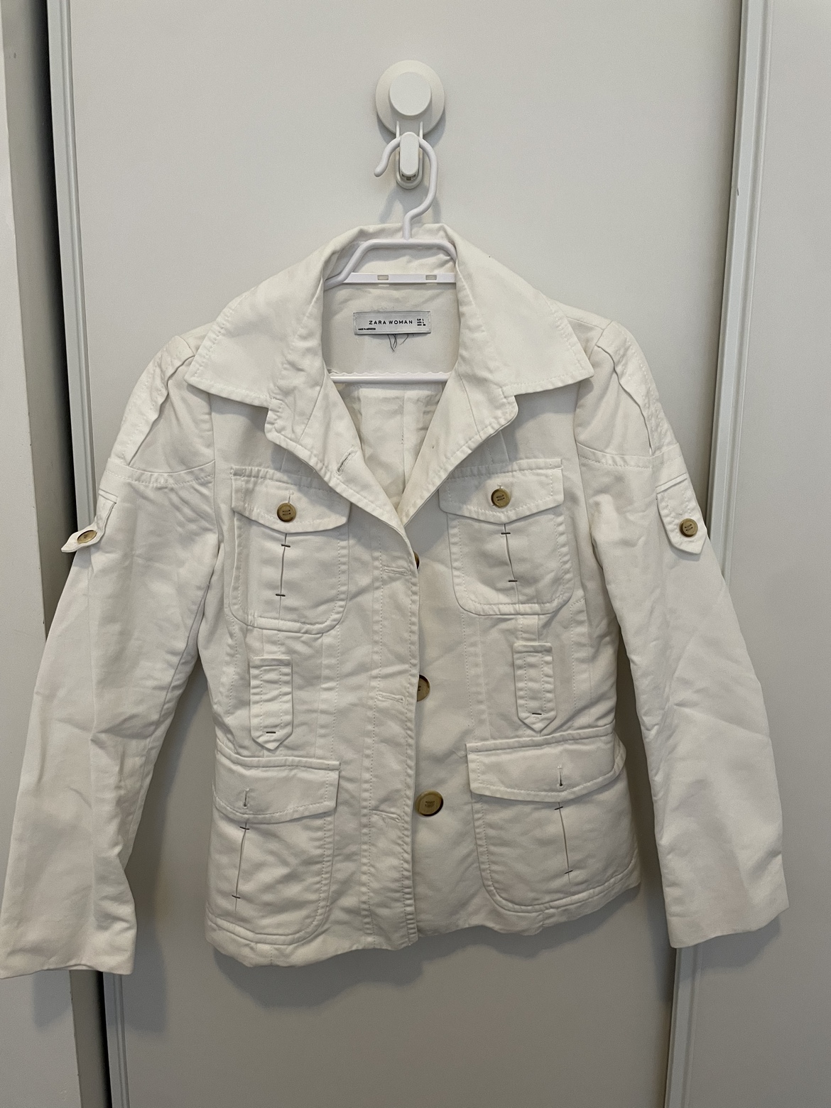Moving Sale: White Denim Jacket
