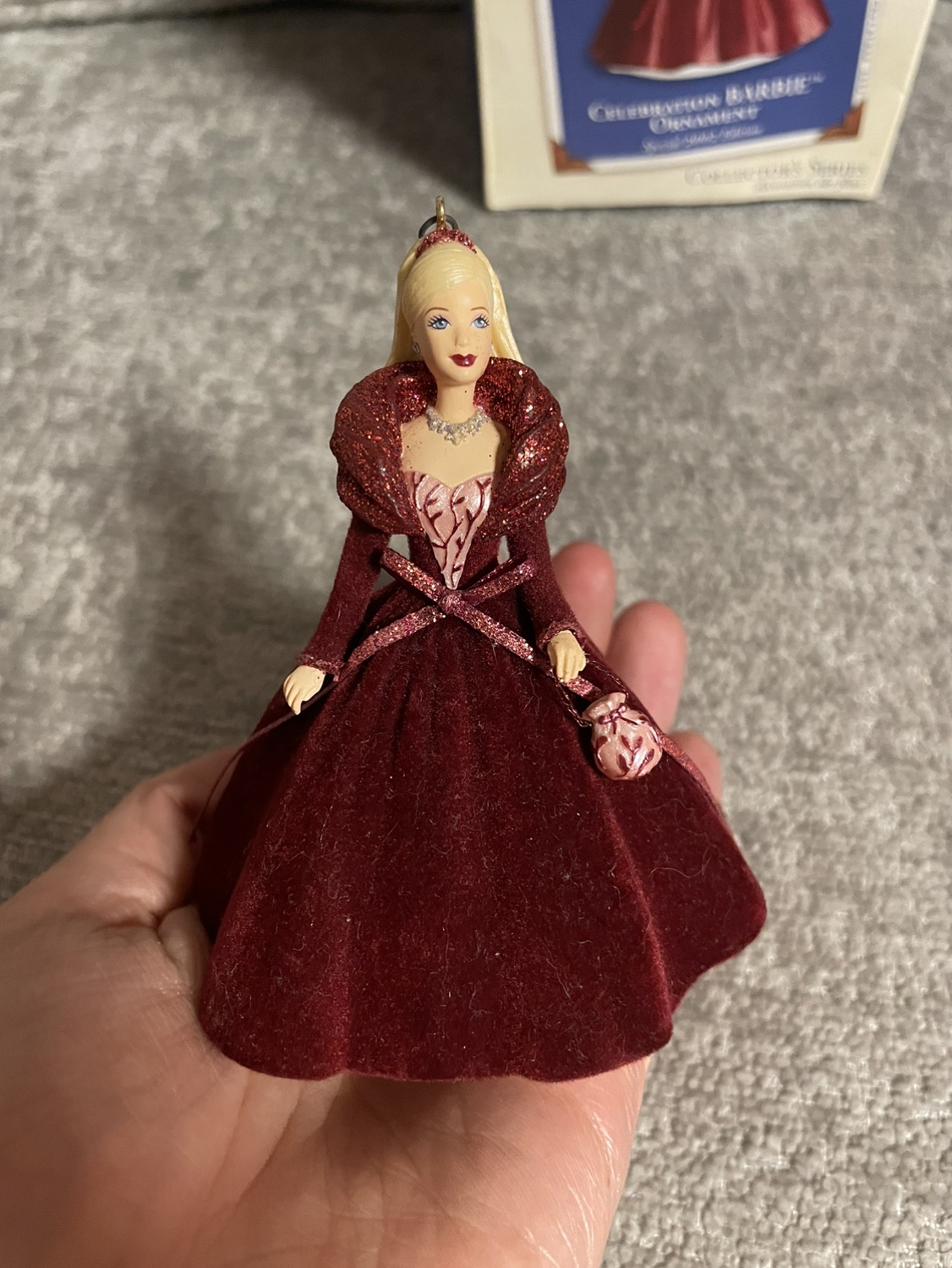 Hallmark Keepsake Barbie Ornament; Celebration Barbie #3 2002 image indicator(2)
